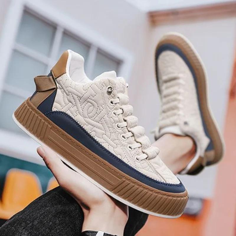 Chunky Men Sneakers Shoe Light Luxury Brand Shoes for Men Comfortable Men Sports Shoes Casual Vulcanized Shoes Tenis Masculino