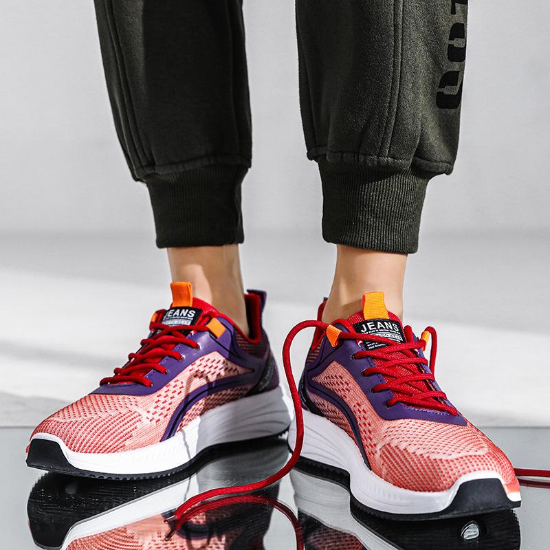 Fashion Soft Sole Running Shoes for Men 2024 Korean Fashion Sports Shoes with Air Lacing Versatile Casual Shoes sneakers men