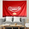 Arsenal Football Club Print Tapestry, Backdrop, Easy Setup, Ideal for Bedroom, Office & Living Room, with Aesthetic Wall Hanging Decor.