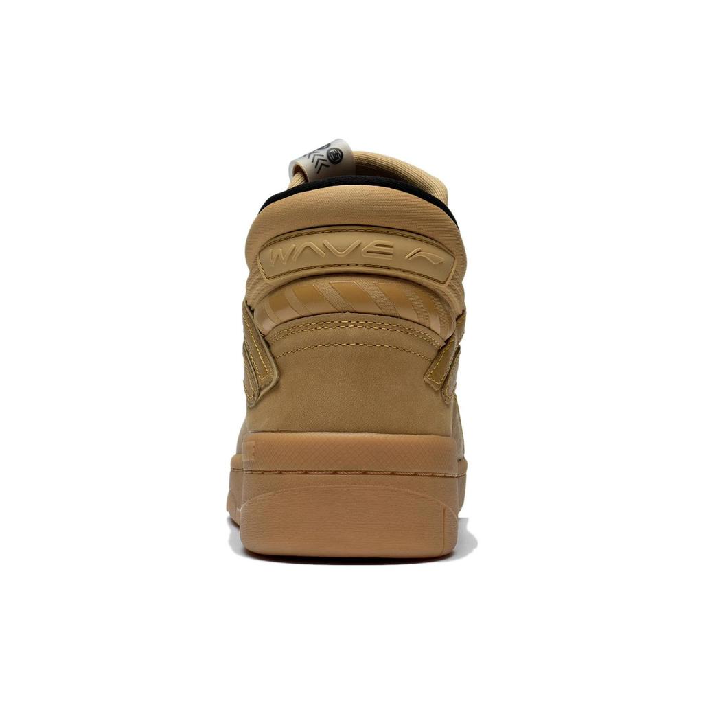Li Ning Mid Leather Synthetic Leather Slip Resistant Abrasion Resistant Slip Resistant Abrasion Resistant Mid top AGCS349-1