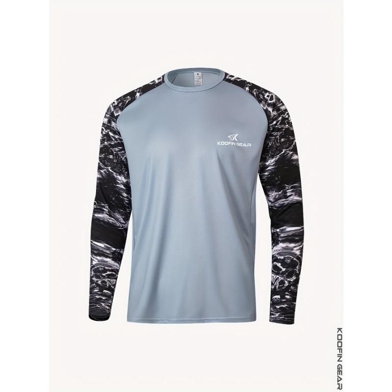 KOOFIN GEAR Fishing Apparel Long Sleeve Crew Neck Top Fishing Shirt Performance Top