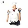 1 Stück Weißer Zylinder Retro Koch Ornament Harz Handwerk Mini Kochfiguren Kochen Wohnkultur