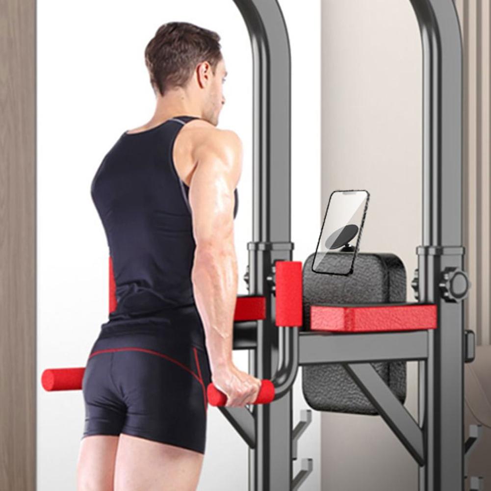 Gym Dual Magnetic Phone Holder For Working Out Videos Double Sided Strong Magnet 360 Degree Rotation Adsorb to Any Metal Surface