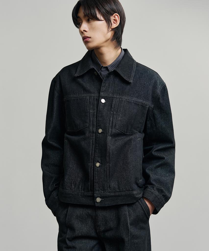 Ourdayz Freddy Pleats Denim Jacket [Raw Black]