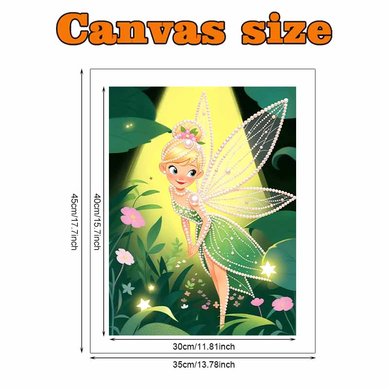 Disney Pearl Art Tinker Bell 5D DIY Pearl Picture Craft Kit Suitable for Adults Beginners Creative Gift Home Decor Idea
