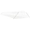 VidaXL Greenhouse with White Steel Frame 96 M² 24x4x2 M, Polytunnel, Cold Frame, Tomato Greenhouse, Garden Greenhouse, 3188082