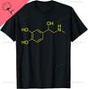 Epinephrine Molecule Neurotransmitter TShirt Individuality Breathable and Comfortable Cotton Streetwear Mens T Shirt Camisas