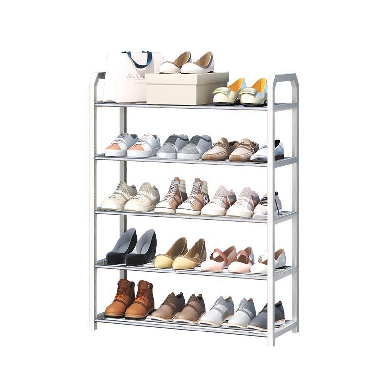 Multi-layer Assembly Simple Shoe Rack, Dustproof Storage Shoe Cabinet Dormitory Home Solid Metal Shoe Rack