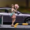 1:64 Girl Model Figure Mini People Movie Props DIY Layout Scenery Accs Character Handpainted