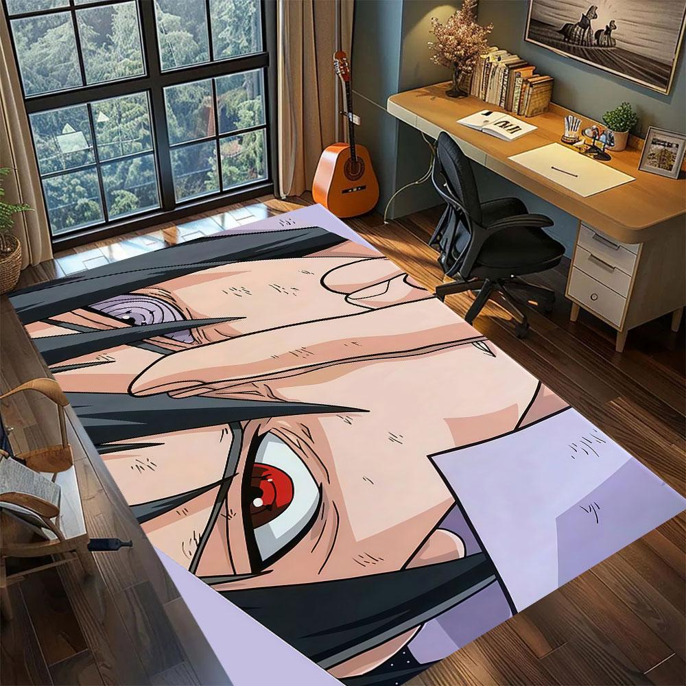Naruto Anime Charakter Teppich für Wohnzimmer Schlafzimmer Heimdeko Coole Filmmatte Spielbodenmatte