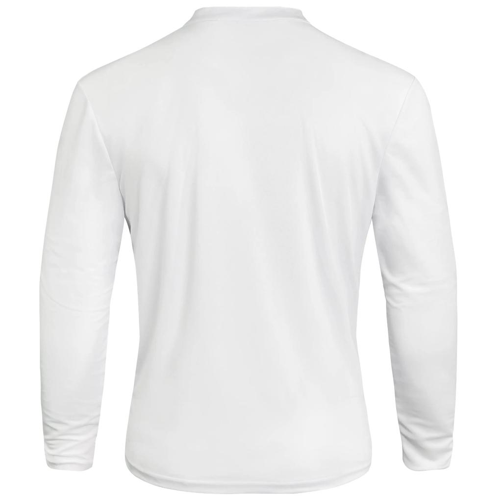 Men'S Henry Collar Long Sleeve Polo Shirt Men'S Autumn Casual Breathable Daily Spring High Quality Bottoming Shire Tt