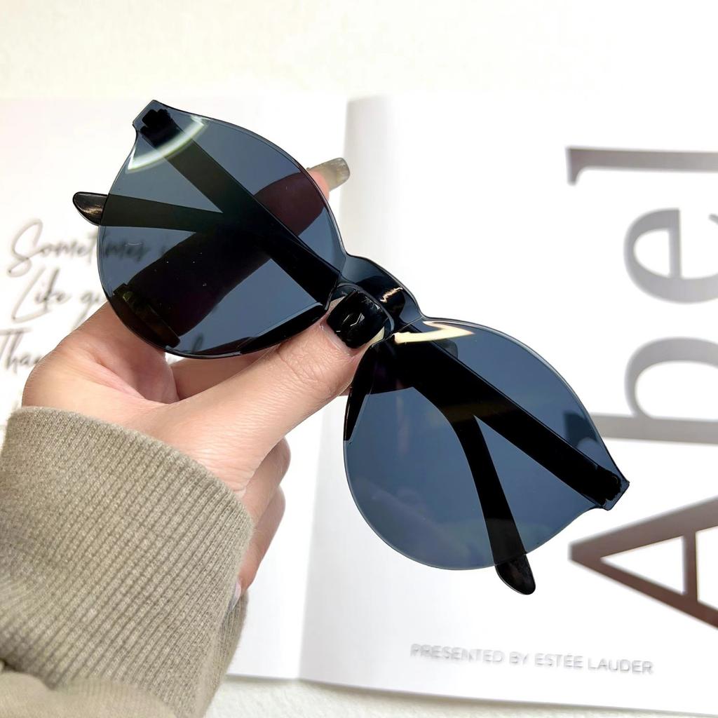 Summer New Round Frame Sunglasses Fashion Beach Jelly Color Sunglasses For Women