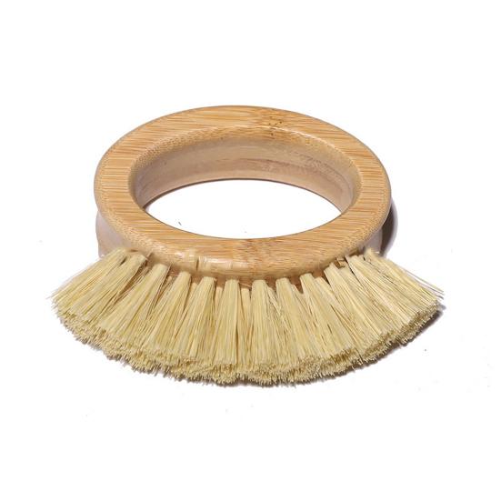 Cepillo vegetal compacto, cepillo vegetal de bambú seguro, práctico y confiable