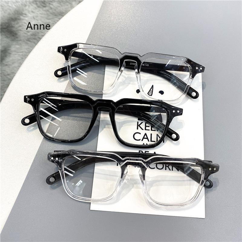 Korean Retro Glasses Frame Women Lovely Ins No Makeup Plain Glasses Men Eyewear Cute Decorative Computer Myopia Glasses