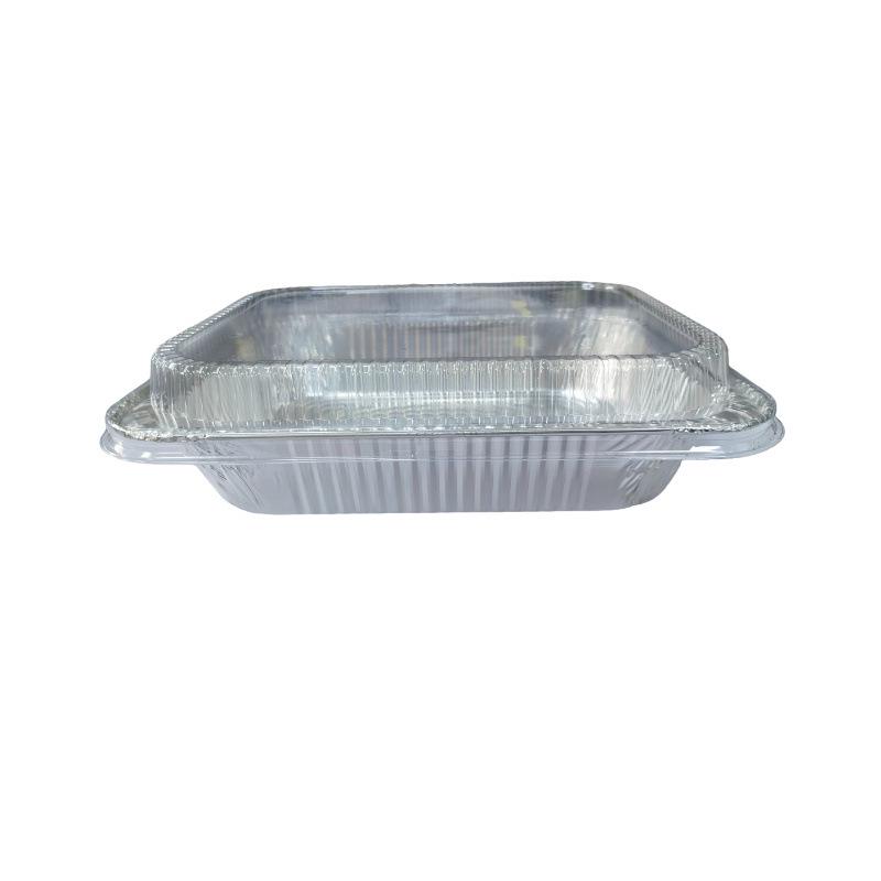 3226 High-Temperature Resistant Square Aluminum Foil Air Fryer Disposable Meal Box