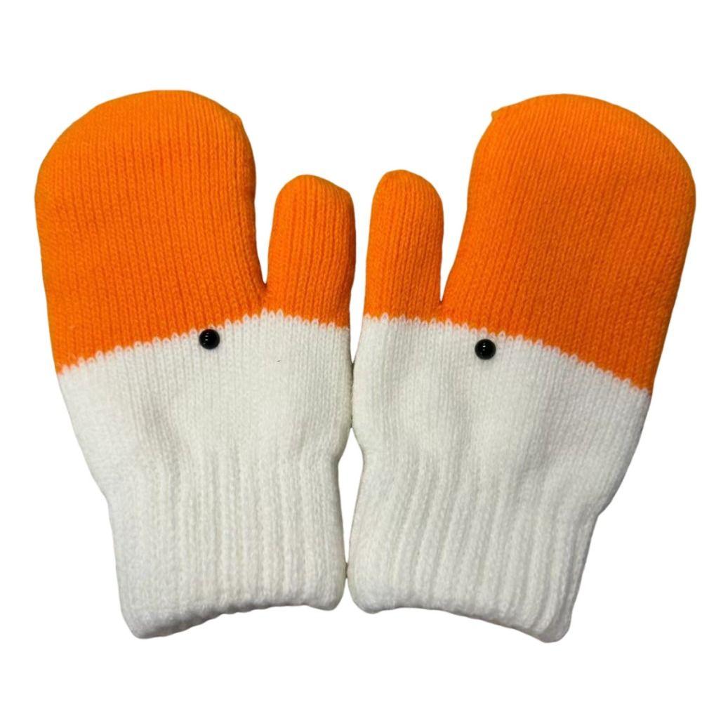with Thickened Fleece Women's Gloves to Keep Warm Finger-separated Gloves  for Couple Students