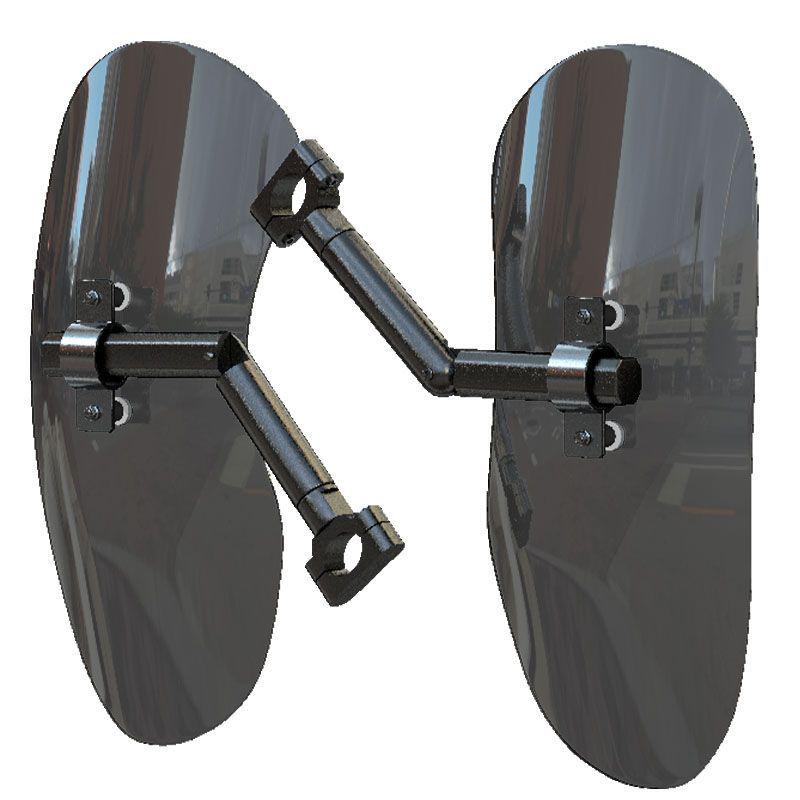Suzuki DL250 Motorcycle Accessories: Butterfly Bumper, Knee Pads, Windshield, Mudguards