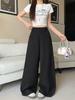 2026 Plus Size Women's Wide-Leg Slimming Suit Pants for Spring