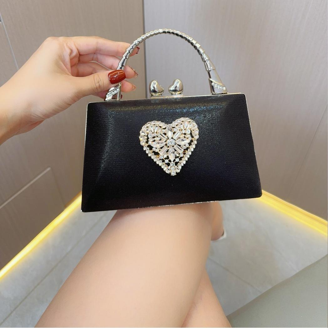 

Сумка для ужина Diamond Studded Water Diamond золотой
