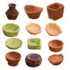 5 Pcs Mini Resin Rattan Basket Miniature Storage Holder Realistic Simulation Basket Dollhouse Accessories for Crafts Dollhouse Fairy Garden Decor
