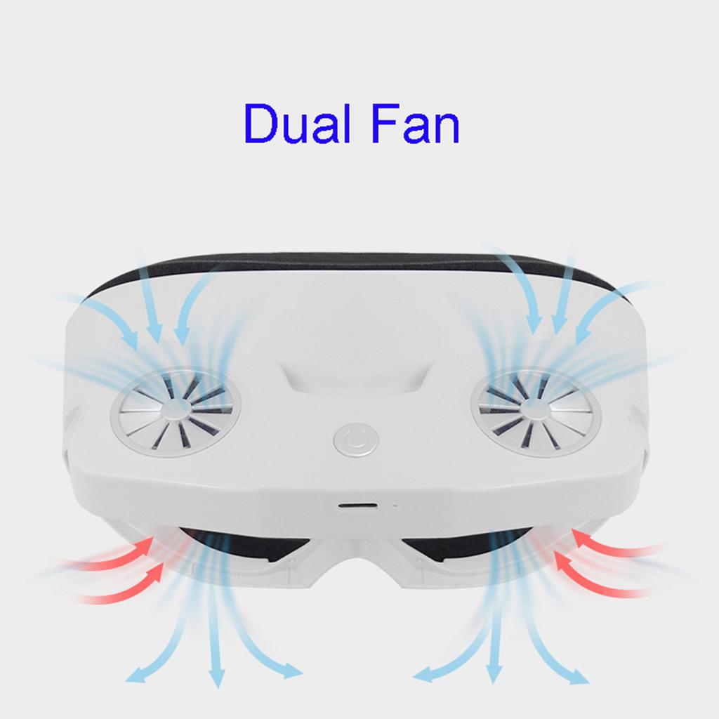 Lichtdichte VR-Luftzirkulation Gesichtsinterface 2 Lüfter für Pico 4 Headset Luftzirkulation Gesichtsinterfaces