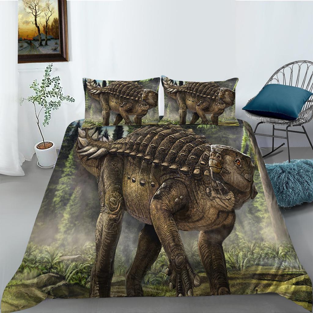 Dinosaur 3D Digital Printed Bedding Two-Piece Set Polyester