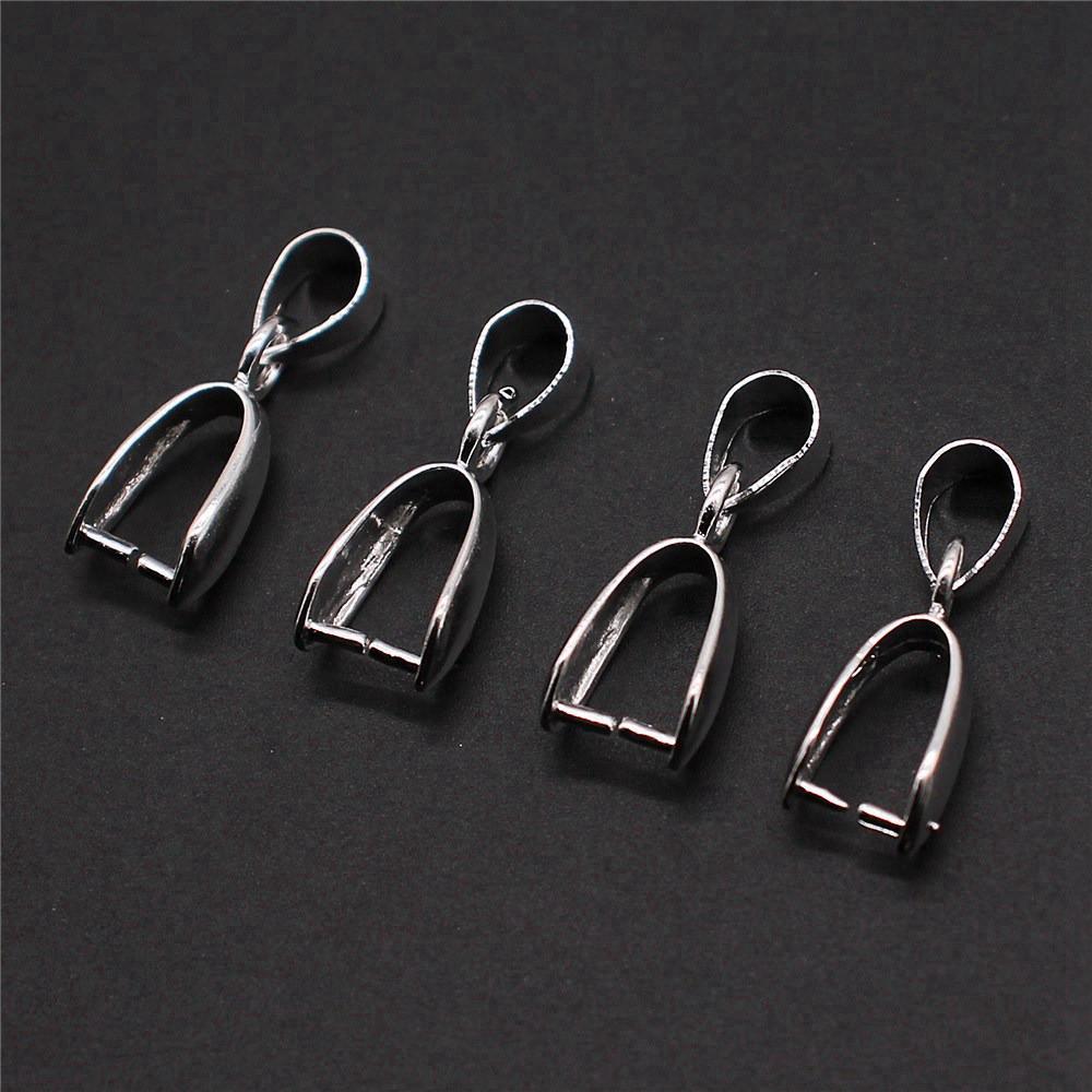 Bail Clip 6 Sizes 4 Colors Pinch Bails Pendants Clasps For Jewelry Making Materials