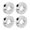 Uxcell Shaft Collars, Single Split Aluminum Clamp Collars with Set Screws, 25mm Inner Diameter, Silver Tone, 4 Pieces