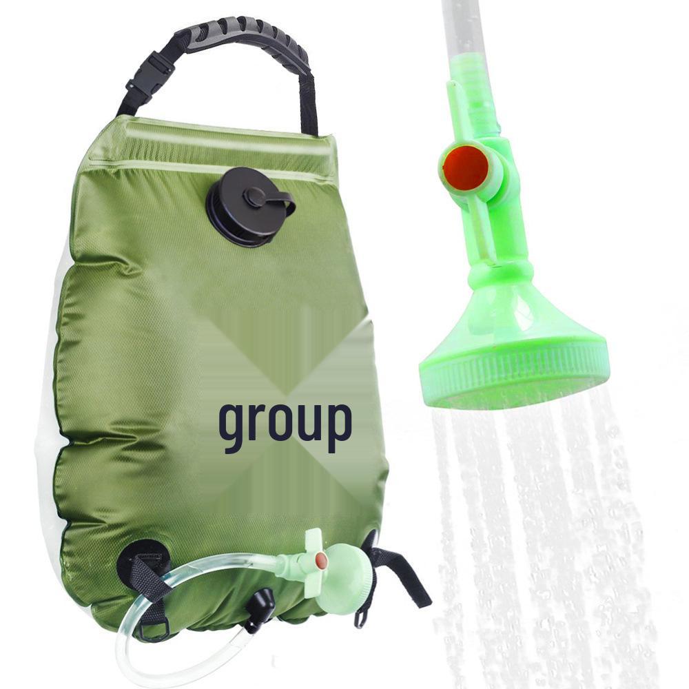 Solar-Powered 20L Portable Camping Shower Bag for Outdoor Use