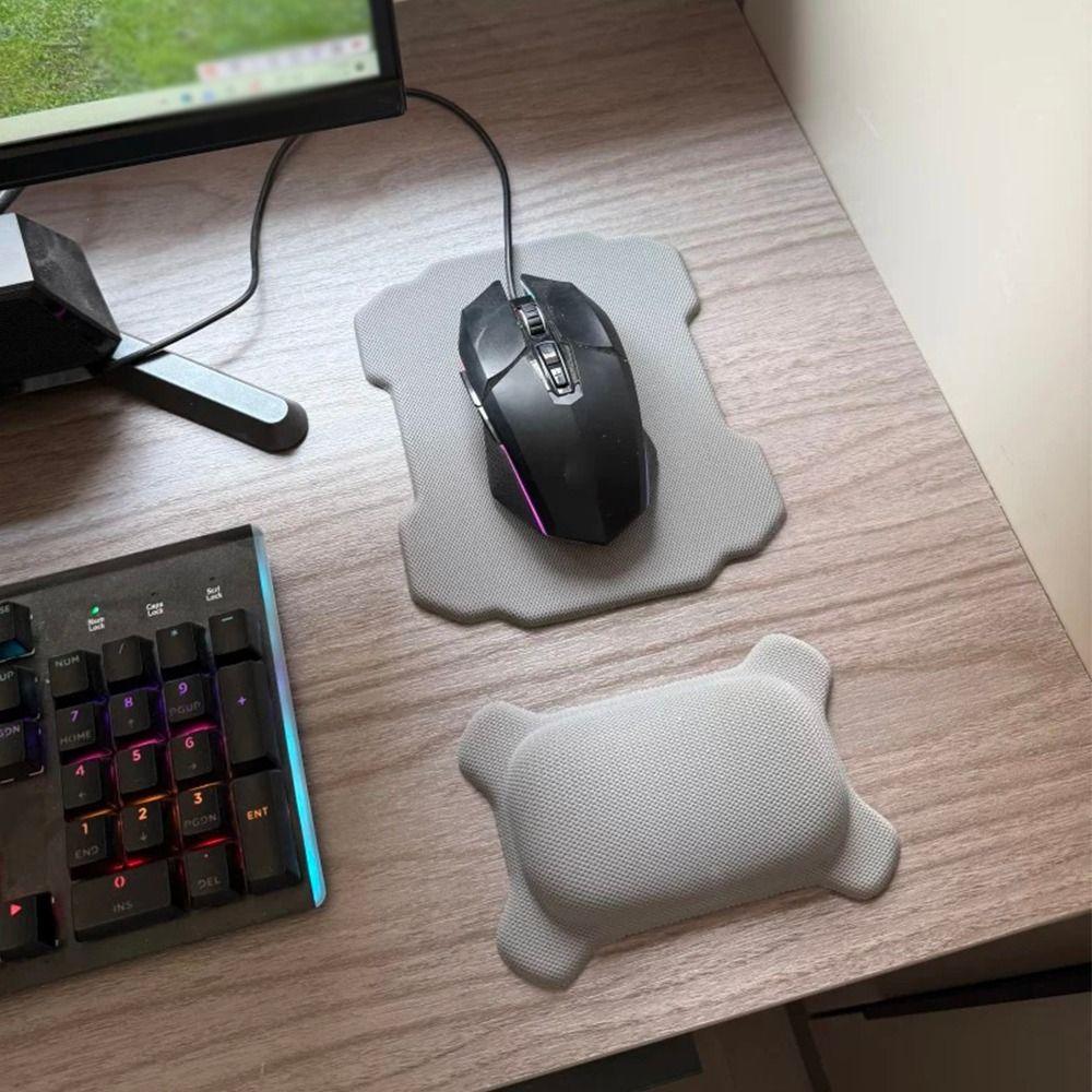 1/2pcs Slow Rebound Mouse Wrist Support Pad Ergonomic Keyboard Hand Cushion  Computer Use