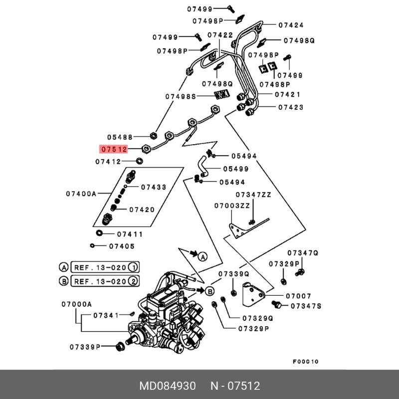 Costruzione in Metallo Tubo di Ritorno Carburante Motore Linea di Ritorno Carburante per Uso Intensivo Sistema di Alimentazione Carburante per L200 1428A037 4D56