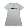Hurley Shirt Womens Large L White Black Short Sleeve Crew Neck Lightweight