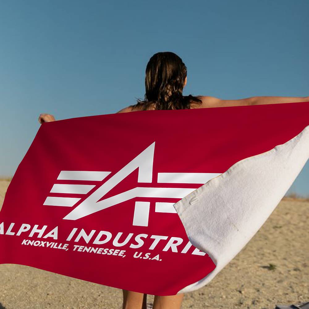 Alpha La Industries Cartoon Microfiber Printed Beach Towel Mountain Climbing Yoga Beach Swimming Running Absorbent Soft Towel