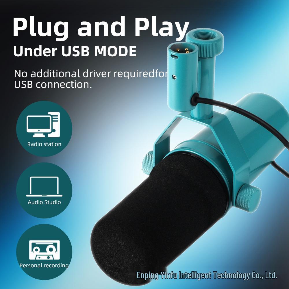 Yayın & Sunuculuk İçin SM7B Profesyonel Stüdyo Dinamik Mikrofonu