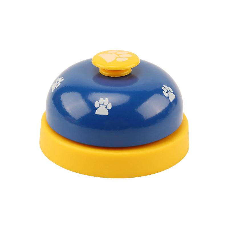 Pet Puzzle Toys Bell for Dog Cat Training Interactive Toy Dogs Cats Called Dinner Small Bells Footprint Ring Feeding Reminder