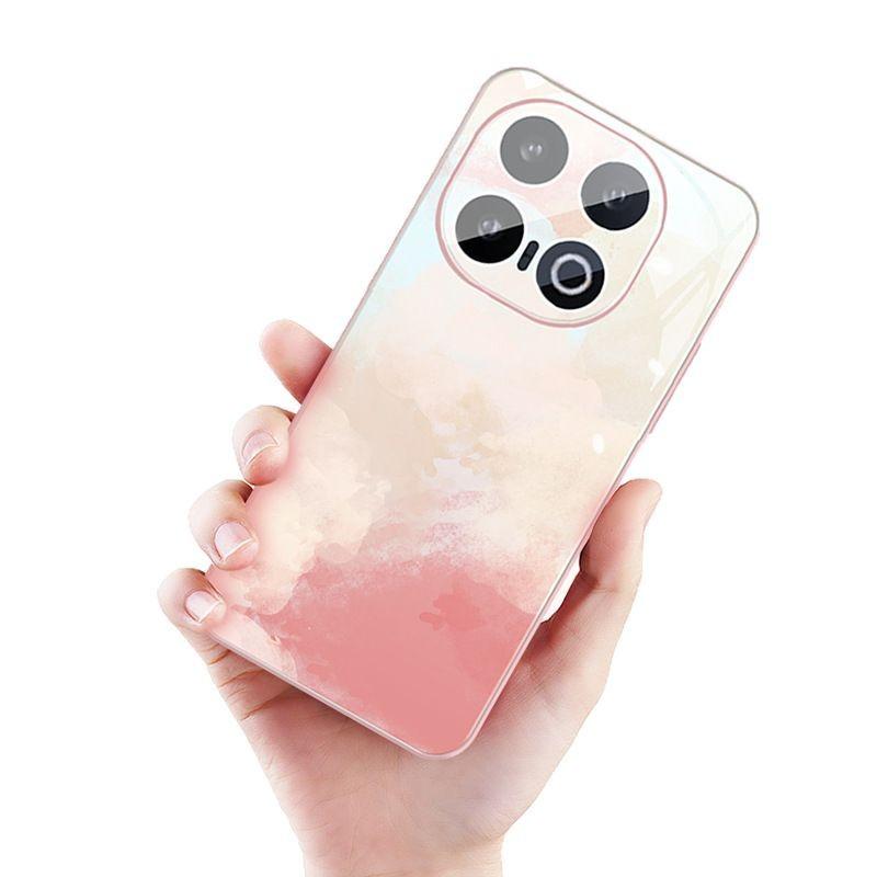 Applicable to iqoo13 mobile phone case, new simple wind rose gold IQOO ice-sensitive crystal transparent heat dissipation glass 13 with its own mirror