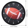 Funny Rugby Wall Clock Round Decoration Clock Creative Wall Mounted Clock  Office