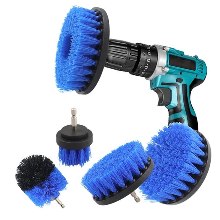8-Piece Electric Drill Brush Set for Home and Auto Cleaning – Tile, Car, and More!