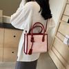 Trendy Korean Style Tote Bag For Women Stylish Casual Color Block Crossbody Bag 2024