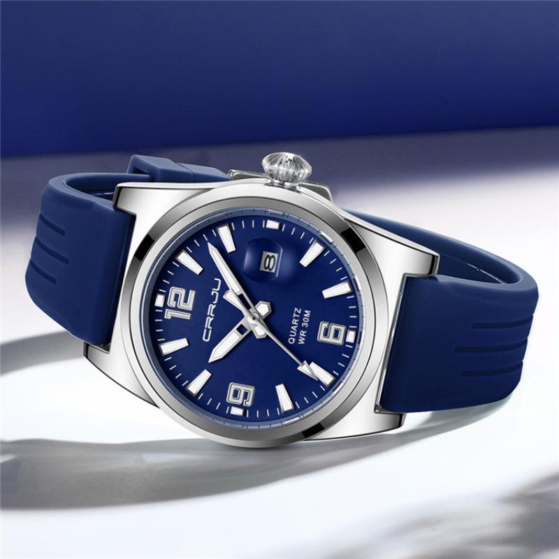 Herrenmode Sportuhr Wasserdicht Leuchtend Damen Quarz Armbanduhr Mehrfarbiges Zifferblatt Kalender Armbanduhr