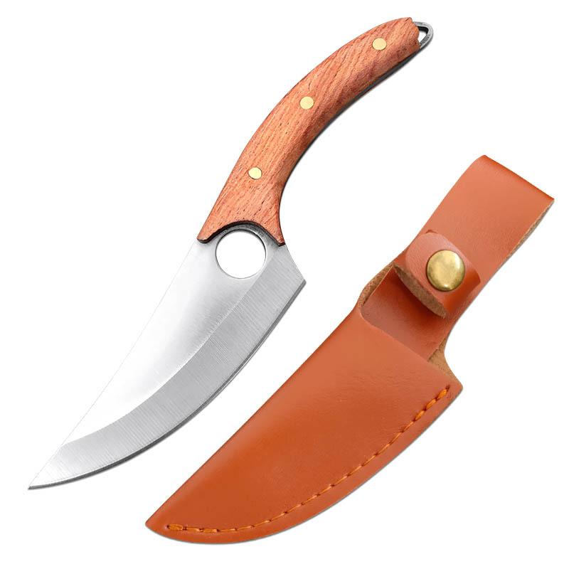 Stainless Steel Butcher Knives, A Set of Knives for Meat, Fish, Fruits, Vegetables, A Sliser, A Collapse Knife, A Hunting Kitchen Knife of The Chef