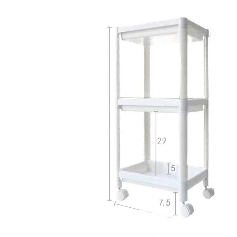 Bathroom & Kitchen Corner Shelf Storage Cart