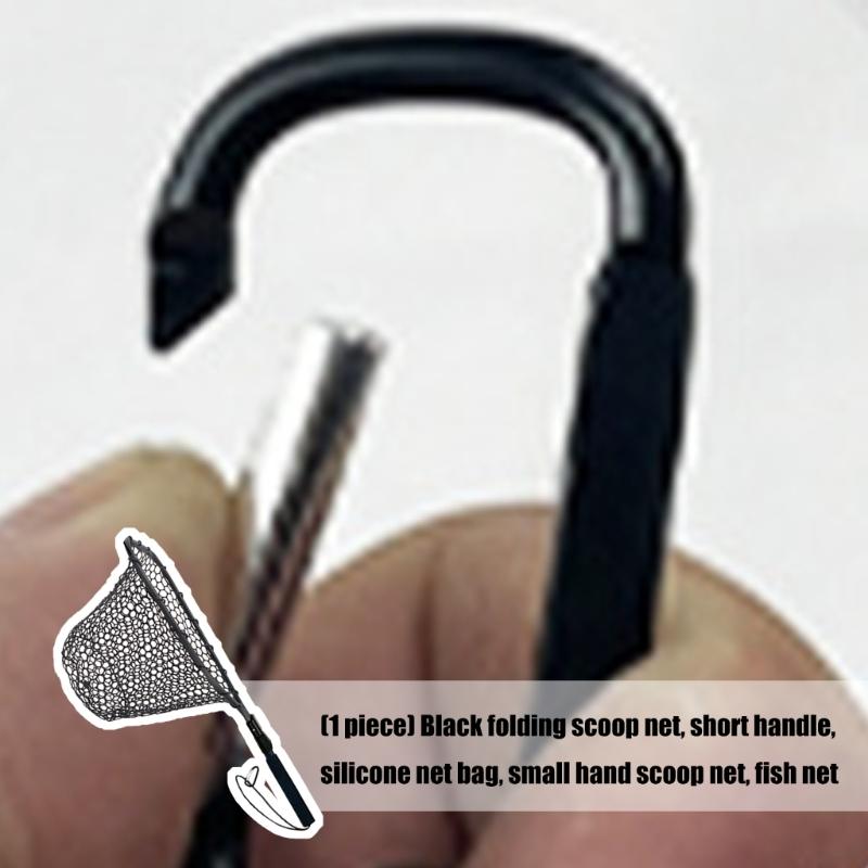 Foldable Fish Landing Net Aluminum Fishing Net Collapsible Handle Freshwater Saltwater Fishing Tool Equipment