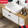 Kotarbau® Modern Edge Furniture Handle Aluminum Matte Black 96 / 116 Mm Set Of 10
