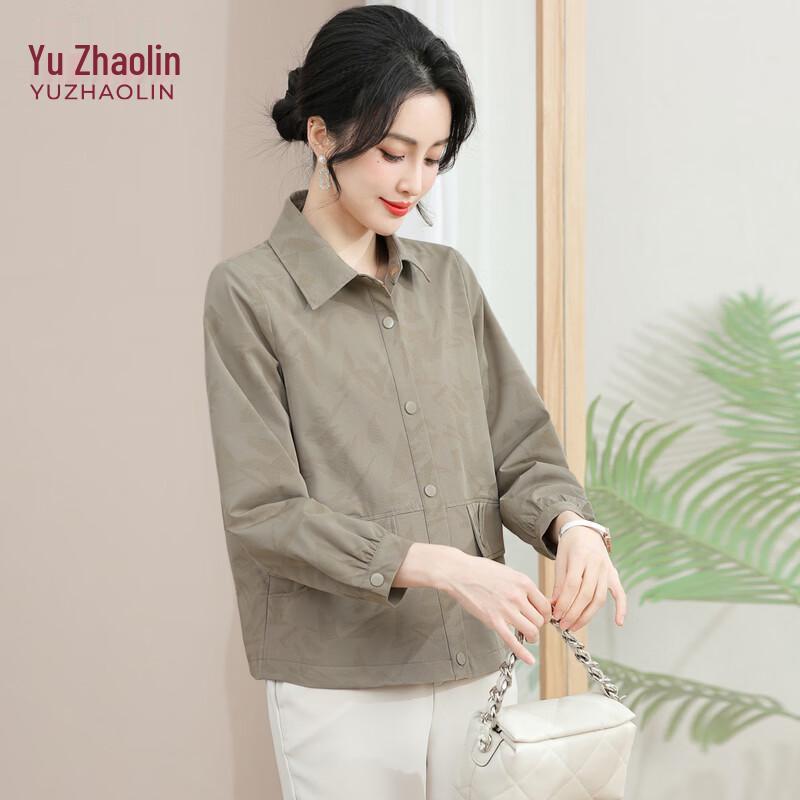 YUZHAOLIN Women s Floral Print Casual Jacket 4XL