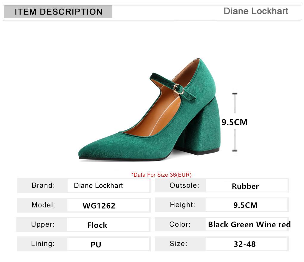 Fashion Women's Mary Janes Shoes 2025 New High Heels Pumps Female Elegant Green Red Party Dance Wedding Shoes Large Size Footwear