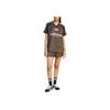 adidas Classica Comoda Maglietta Sportiva a Maniche Corte da Donna Top Rock-Bronze KA2671