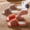New Spring Linen Adult Cartoon Floor Slippers Comfortable Soft Non-Sweaty Couple Linen Slippers Breathable Slip-On Shoes