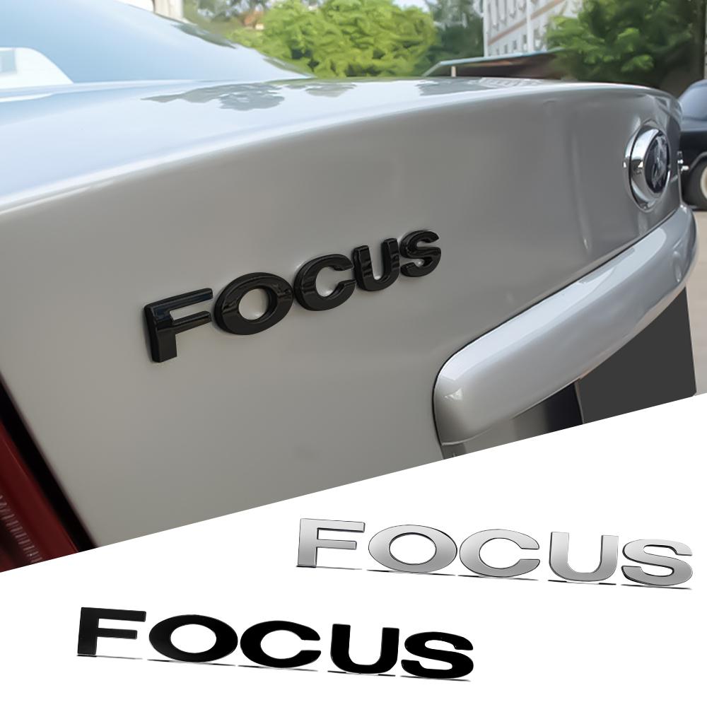 For Ford Mustang Ranger Fusion Mondeo Kuga ST ABS Car Tail Trunk Focus Letter Emblem Sticker Decoration Accessories Auto Styling