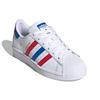 Adidas Originals SUPERSTAR J Low top Kids' Skateboarding Shoes White Red Blue Teenagers FW5851